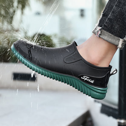 Lightweight Men's Low Cut EVA Rain Boots for All Seasons