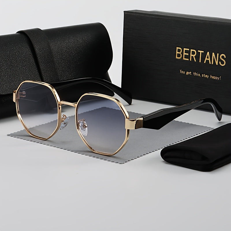 BERTANS Unisex Casual UV400 Full Rim Sunglasses Set