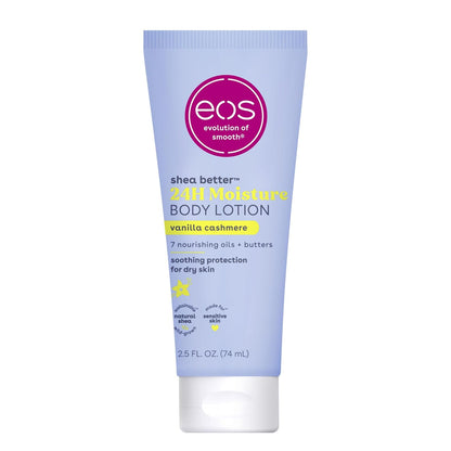 Eos Shea Better Body Lotion- Vanilla Cashmere, 24-Hour Moisture Skin Care, Lightweight & Non-Greasy, Made with Natural Shea, Vegan, 16 Fl Oz