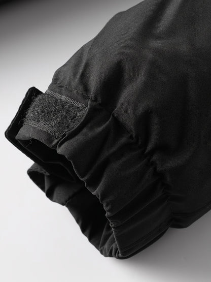 Men'S Heavy-Duty Winter Jacket with Fur-like Hood Collar - Thermal Insulated Cold Weather Coat, Full-Zip Front, Zippered Pockets - Beige/ for Everyday & Formal Outfits - Non-Stretch Outer Shell, Outdoor Outerwear, Casual Styl