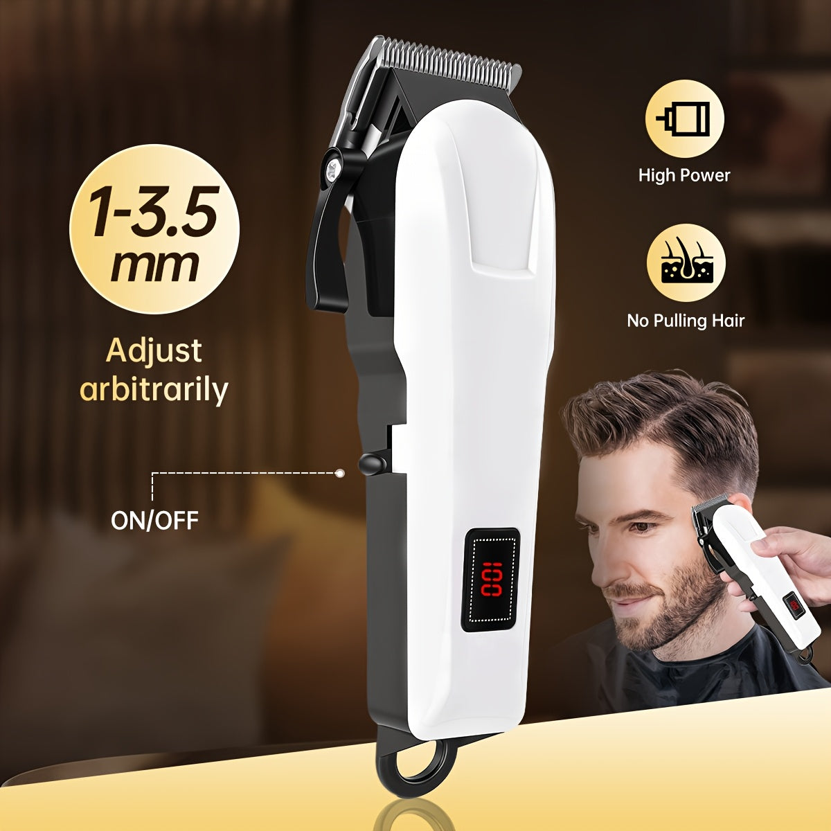 2pcs/3pcs Men's Electric Hair Clipper Set & Beard Trimmer Set. Home-use electric hair clipper + sculpting trimmer + reciprocating shaver. Haircutting, shaving, sculpting, and sideburn trimming. Christmas gift. for home, car,