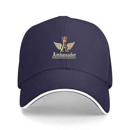 Unisex Lightweight Adjustable Trucker Hat with Golden Winged Emblem