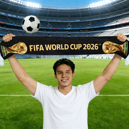 FIFA 2026 World Cup Football Fan Scarf, Knit Polyester