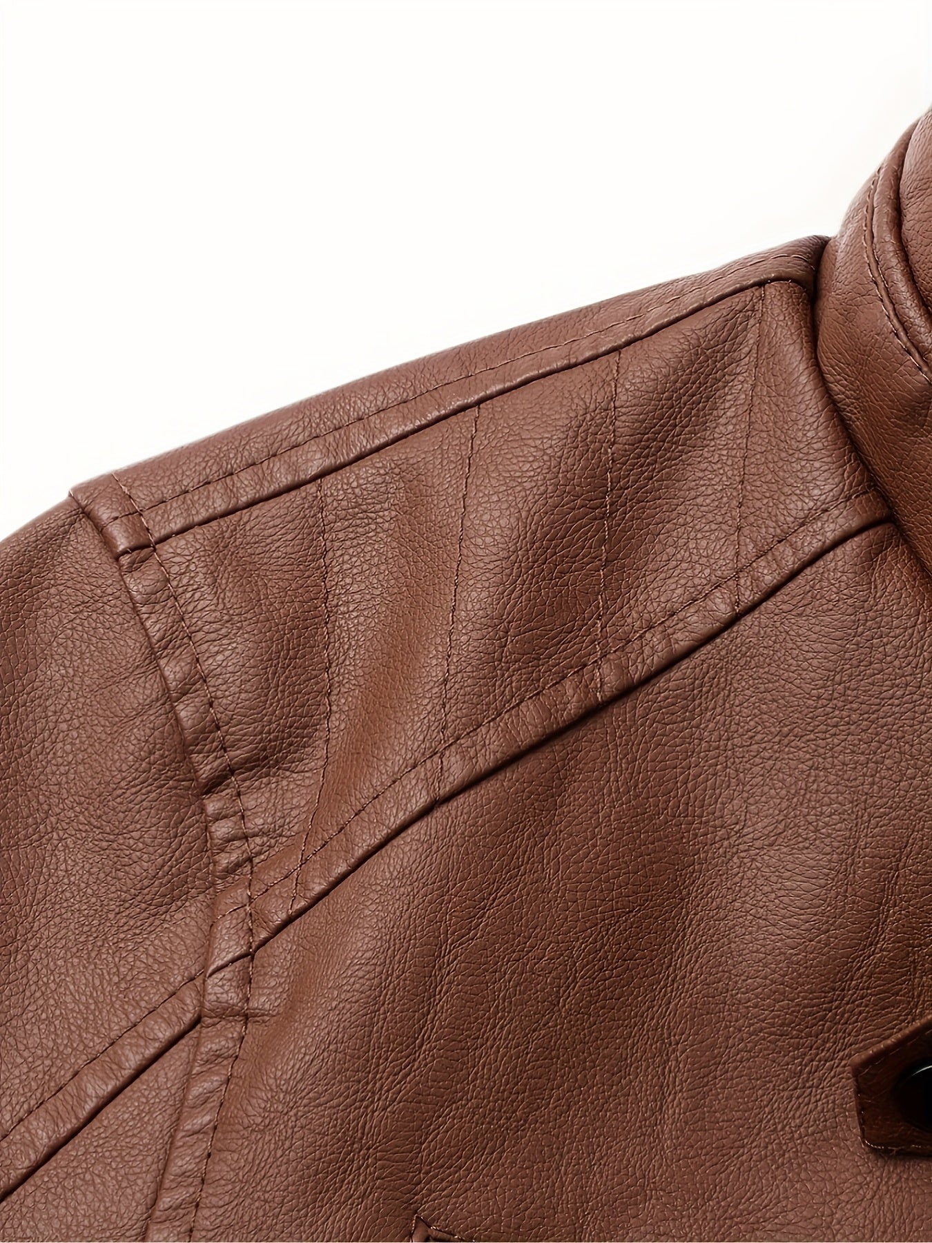 Men's Stylish Burgundy Jacket - Fall/Winter Trendy Stand Collar Biker Jacket with Multiple Zippered Pockets, Casual Design for Casual Attire, Fall Jacket | Modern Casual Jacket | Glossy Finish Jacket - ayq