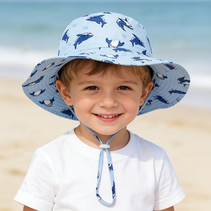 Kids' Adjustable Dinosaur Bucket Hat - Lightweight & Breathable