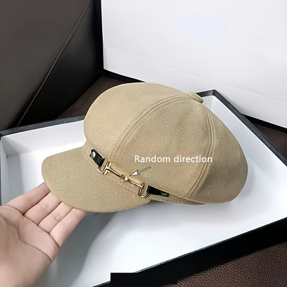 Vintage Style Beret with Adjustable Drawstring-Lightweight Non-Stretch Polyester Fiber-Suitable for Easter and Daily Wear, Easter Occasion, Holiday Theme