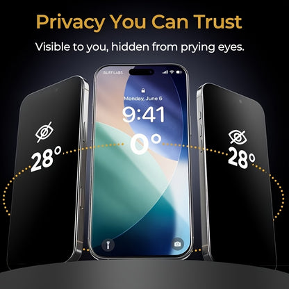 iPhone Privacy Frosted Ceramic Screen Protector & TPU Case Set