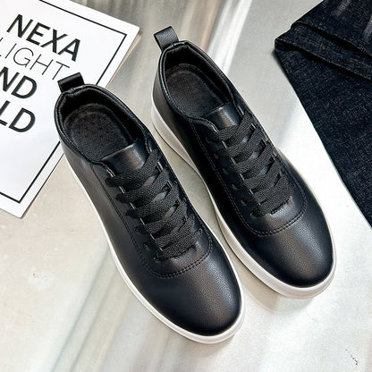 Men's Vintage Lace-Up Business Shoes Comfortable PU Leather