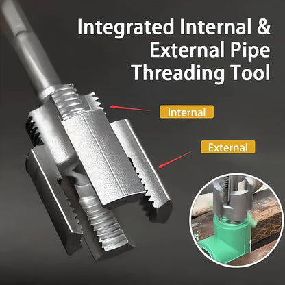 A Set of Three Pipe Threading Tools, Suitable for Processing 1/2 Inch PPR Internal And External Threads, Including Taps And Tools with Sealing Tape.