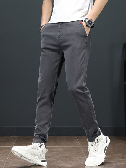 Men'S Spring Casual Trousers, Lightweight Business Outdoor Straight-Leg Pants, Versatile And Stylish for Spring And Autumn, Suitable for Sports And Formal Occasions.