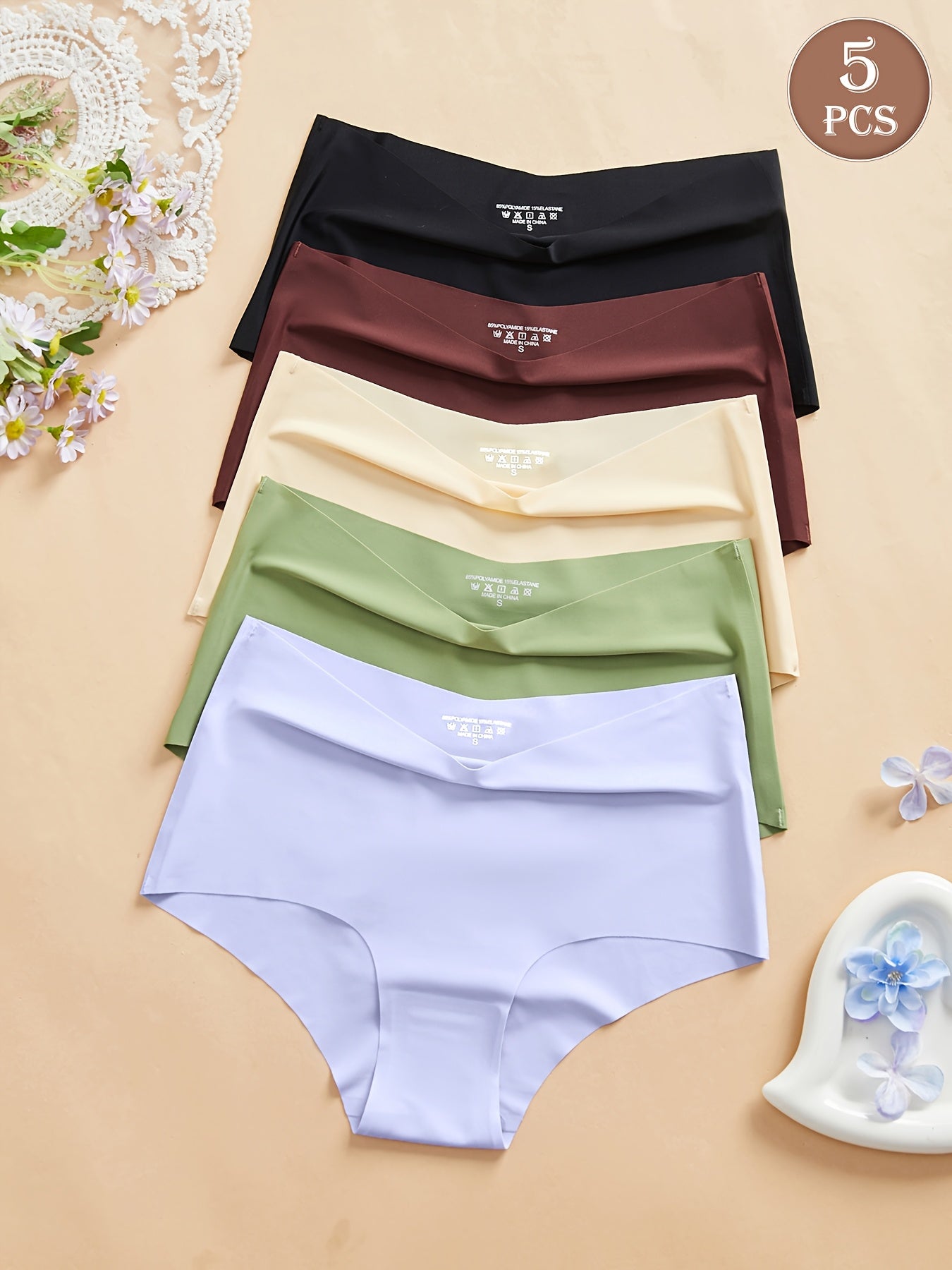 Women’s High Waist Seamless Breathable Underwear S-XXL