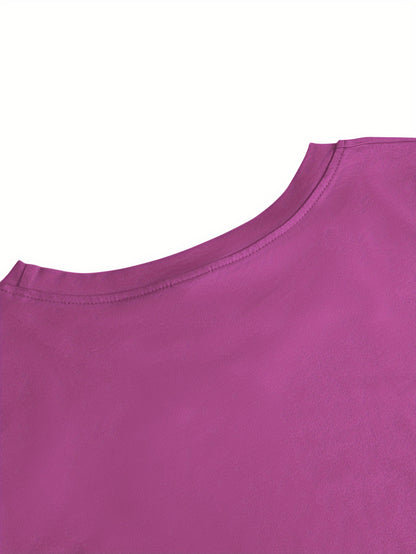 Women'S Christmas Long Sleeve T-Shirt - Santa Claus & Holiday Graphic Tee, Machine Washable Everyday & Party Outfit for Christmas, New Year'S Eve - Non-See-Through Casual Top, Christmas Shirts, Festive Attire, Round Neckline