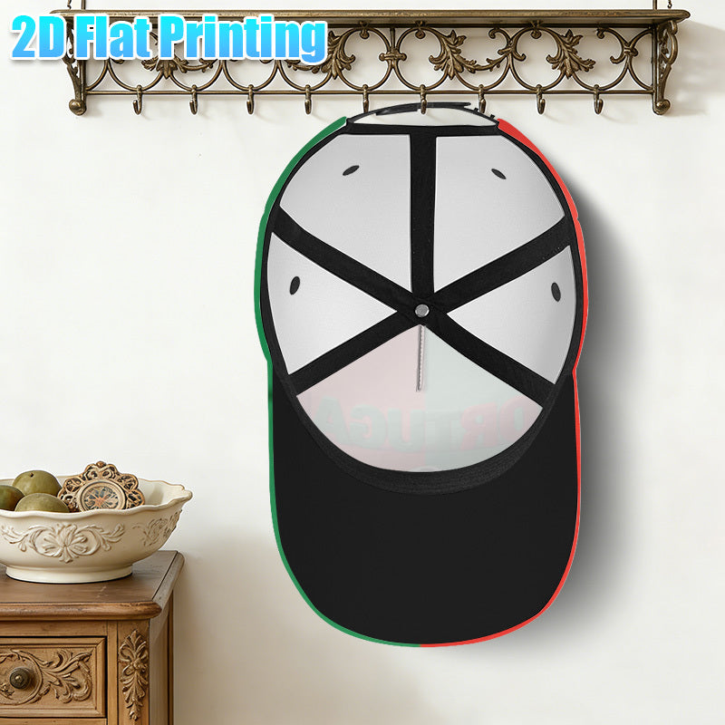 Adjustable Portugal Flag Football Cap Lightweight Casual Hat