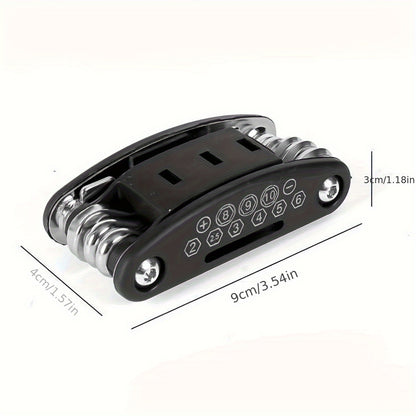 A 16-in-1 Socket Wrench Set with Non-slip Grip and Rotating Design - Durable, Easy to Use, and a Universal Wrench Tool Suitable for Home and Automotive Repairs. Includes a Storage Case, Made of Stainless Steel, an Essential f