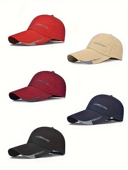 Unisex Baseball Cap, Breathable Summer Sun Hat, Trendy Peaked Cap With 3B-YS Print, Adjustable Casual Sports Cap