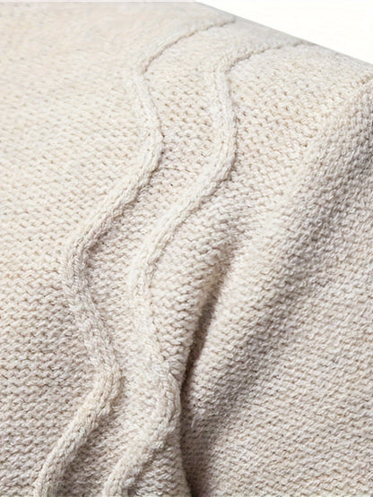 Տղամարդկանց գունագեղ ժակարդե սվիտեր կլոր վզով աշնանային և ձմեռային համար