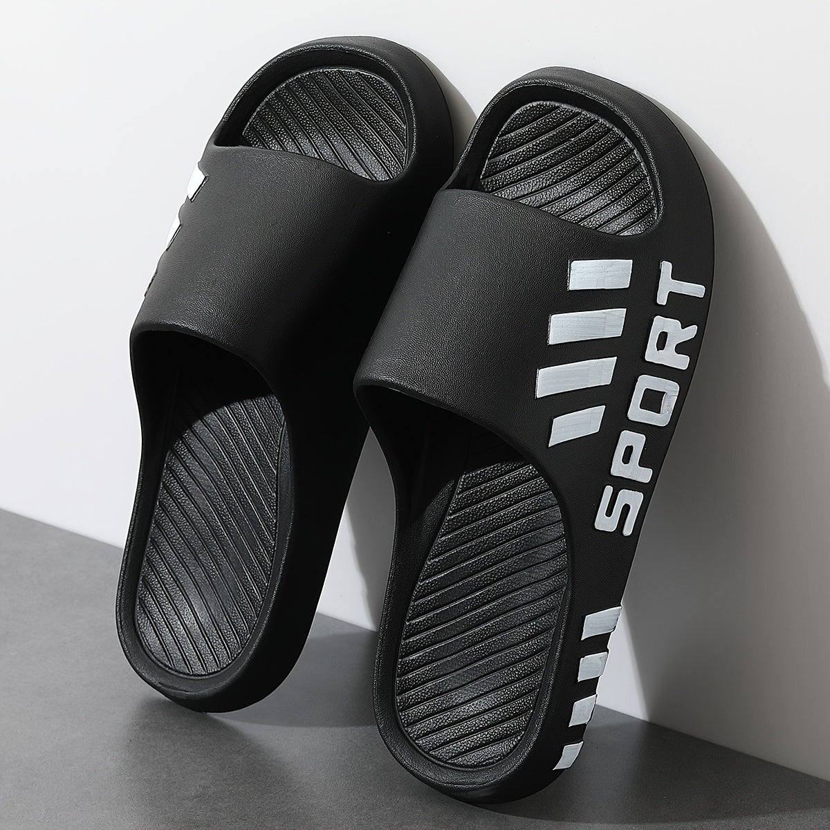 Men'S Casual Summer EVA Slippers | Non-Slip, Durable Sole, Comfortable Slide-On Design, Suitable for Outdoor, Indoor, and Bathroom Use, Unisex - ayq