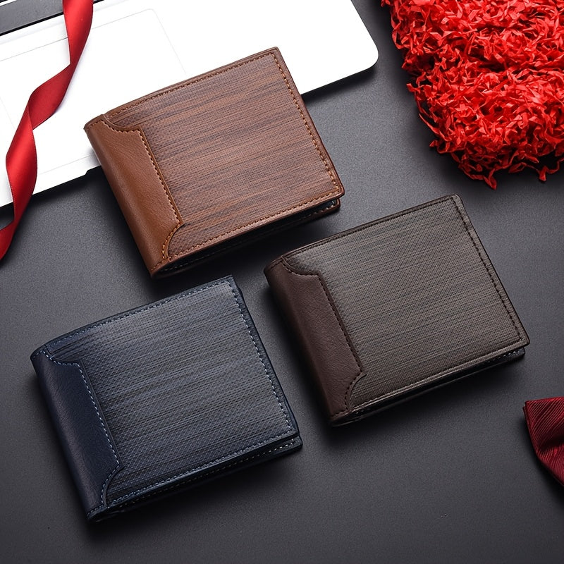 Travel Accessories Travel Wallet Premium Men's Card Holder Daily Use ID Case with 8 Card Slots Unisex Ticket Holder Coin Purse Suitable for and Middle-Aged Christmas Gift