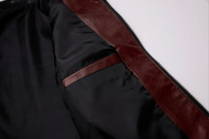 Men'S Casual Jacket - Stand Collar Zip-Up Long Sleeve - 100% Polyurethane, Solid Color, Non-Stretch Woven Fabric, Regular Fit with Functional Pockets for Daily Wear