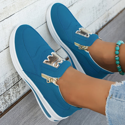 Women's Low-Top Sneakers, Breathable Mesh Upper, Soft Insole, PU Outsole, Comfortable And Lightweight, Suitable For All Seasons plus size