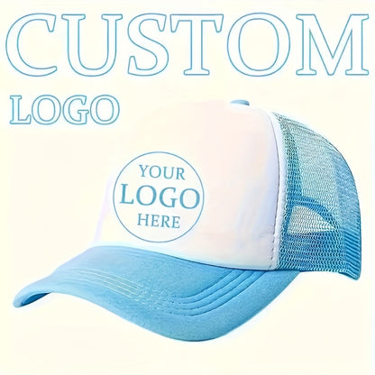Custom Logo Breathable Mesh Trucker Hat – Adjustable Casual Cap