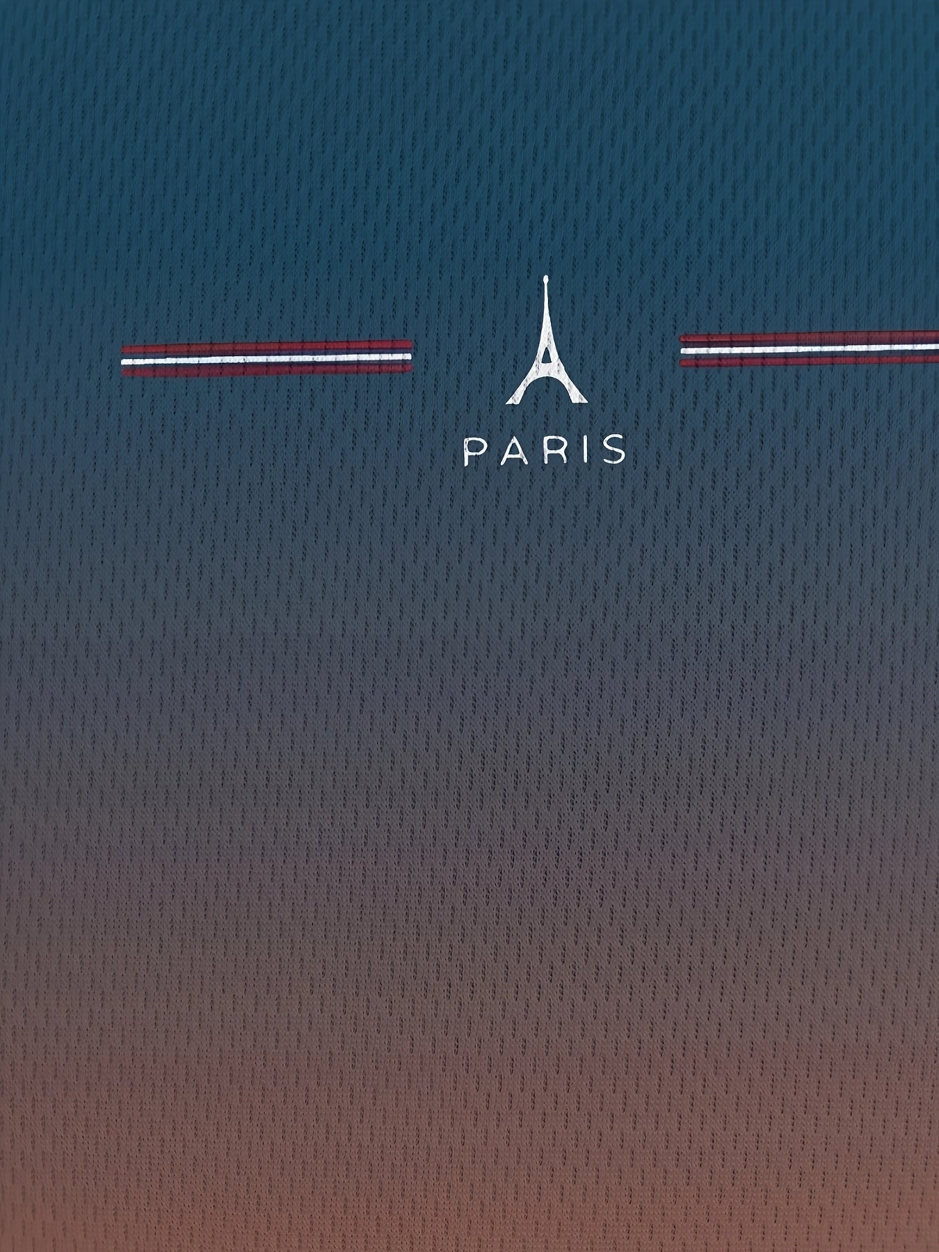 Men's Paris Eiffel Tower 3D Print T-Shirt - Casual Short Sleeve, Summer Outdoor Tee with Gradient Design