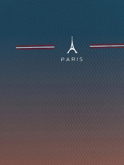 Men's Paris Eiffel Tower 3D Print T-Shirt - Casual Short Sleeve, Summer Outdoor Tee with Gradient Design