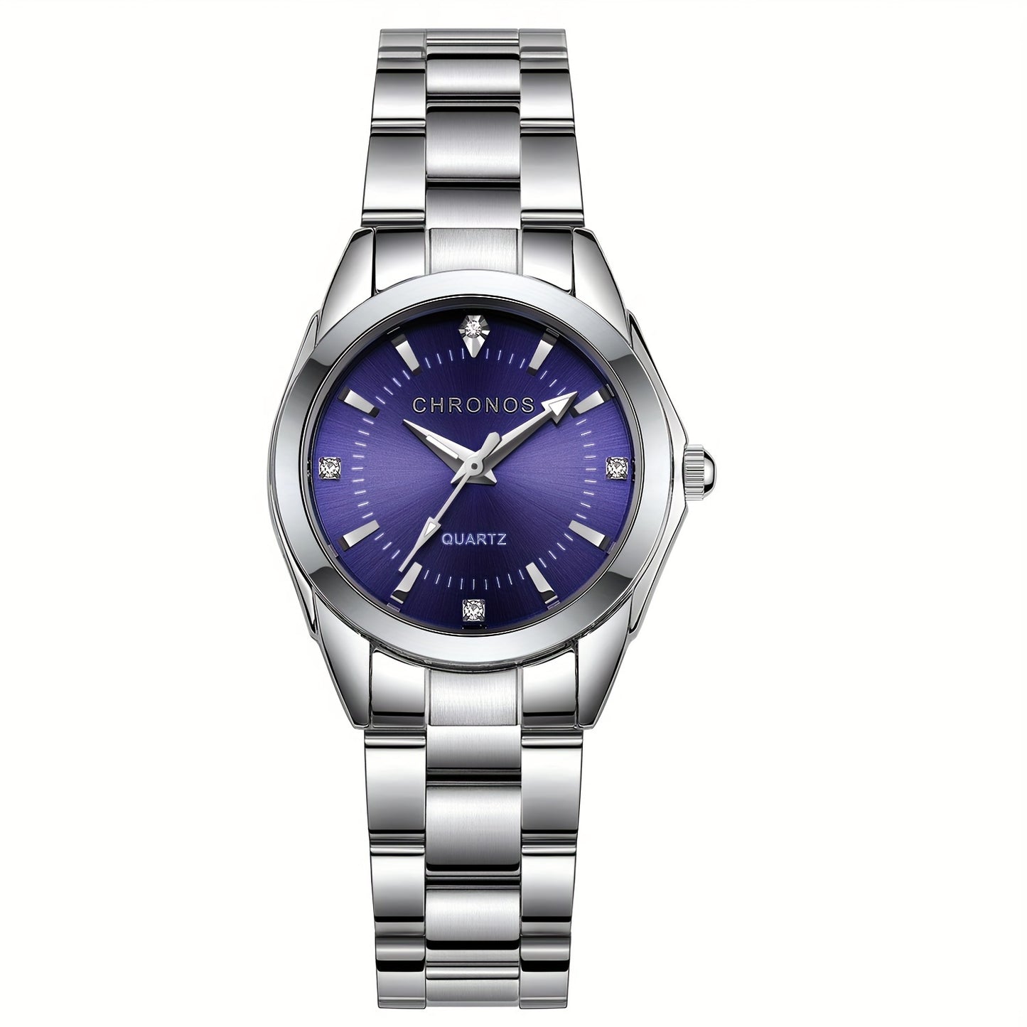 CHRONOS Women'S Fashionable Casual Quartz Watch Features a Stainless Steel Strap, Perfect for Business Elegance And Sophistication. This Exquisite And Compact Outdoor Sports Watch Is Ideal for Daily Wear And Outings, Making I