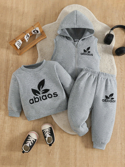 Toddler Boys 3-Piece Fall/Winter Pullover Set with Vest