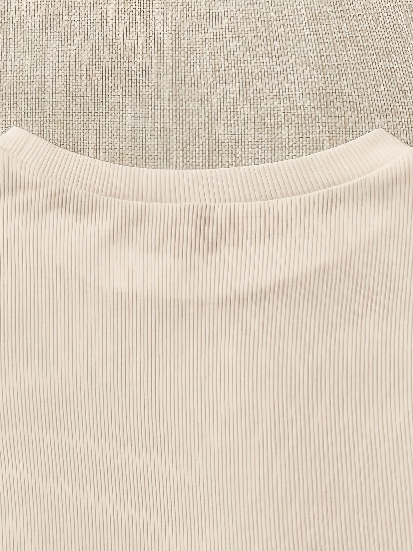 Slim Fit Ribbed Ruffle Sleeve T-Shirt for Women, Summer Chic - ayq