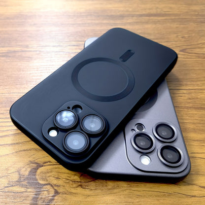 Premium Matte Lens Protection Magnetic TPU Phone Case, Suitable for iPhone 16 15 14 13 12 11 Pro Max 14Plus 15Plus 16Plus Wireless Charging Soft Case