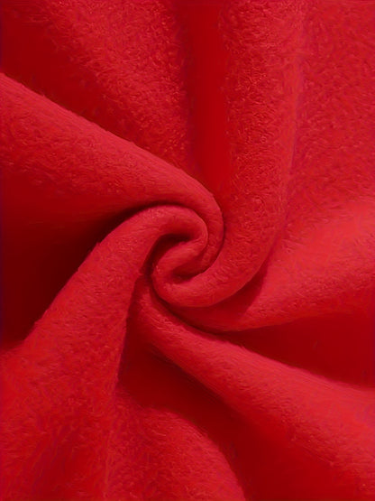 Women's Hooded Sweatshirt, Christmas Fashion Loose Elegant Long Sleeve Drawstring Hoodie, Atmospheric Print Red/Dark Green/Tender Pink/Violet Hooded Sweatshirt, Holiday Gift, Women's Clothing