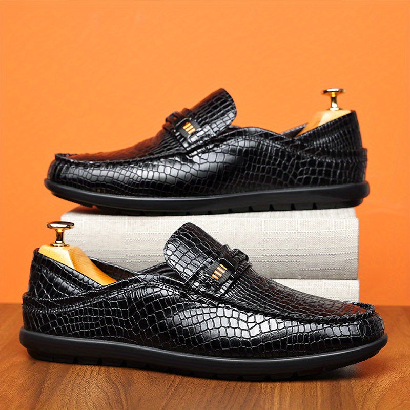 Men's All-Season Casual Slip-On Loafers with Rubber Sole