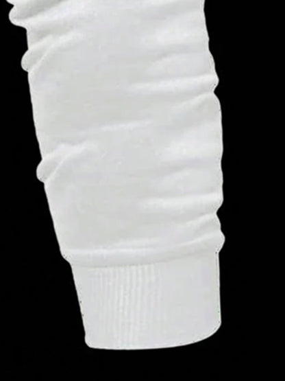 Men's 2025/2026 New Year Print Sweater - Stand Collar Long Sleeve Pullover, Casual Winter Sweating Jacket, Machine Washable Cold Weather Sweaters for Parties & Casual Attire (Slogan Design)