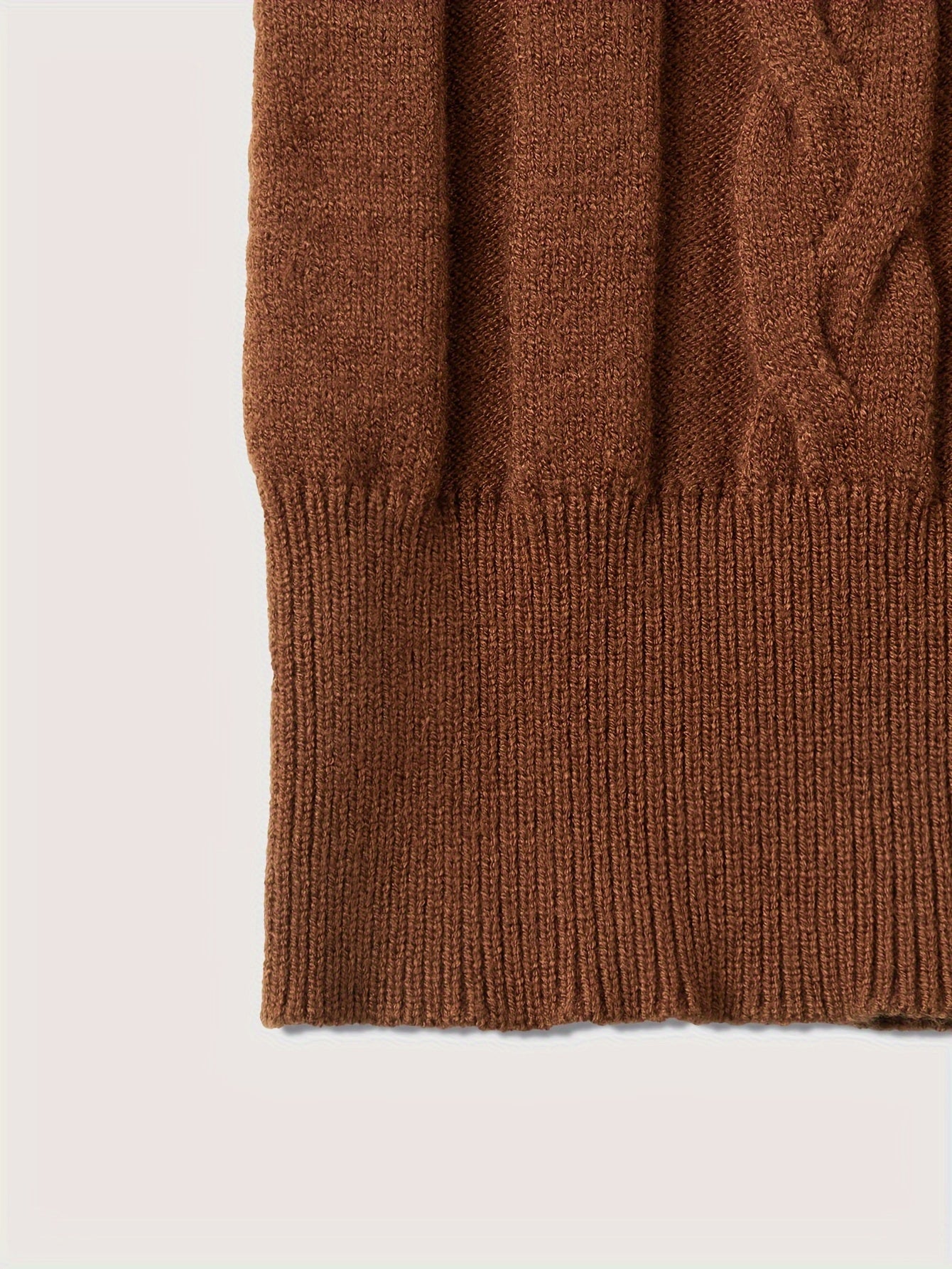 Men's Mature Slim-Fit High-Neck Long-Sleeve Sweater, Casual Ribbed Knit Pullover Solid Color Sweater, Men's Winter Clothing, Men's Sweater, Christmas Sweater, Men's Christmas Sweater, Winter Men's Apparel, New Year's Apparel,