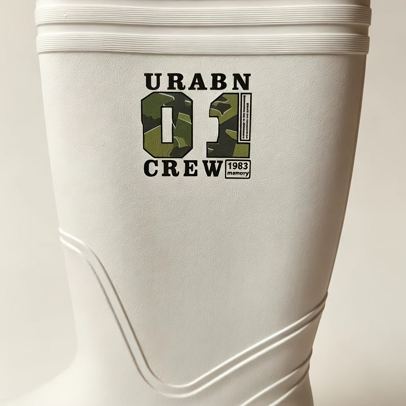 Unisex High-top EVA Foam Rain Boots - Lightweight, Anti-slip, Oil-resi