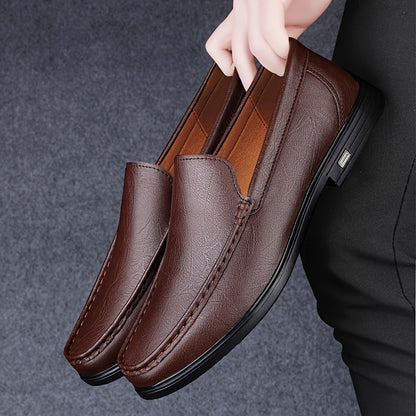 Men's Casual Slip-On Microfiber Loafers for Spring and Fall