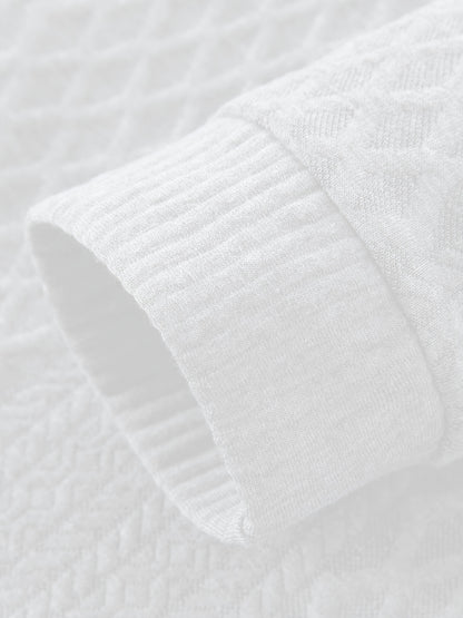 Men's Beige & Orange Contrast Full-Zip Jacket - Winter Warmth Loose-Fit Tailored Coat with Stand Collar, Zippered Pockets & Full-Zip Closure, Machine Washable Casual Outerwear for Men (Beige/Orange) - Ideal for Fall and Winte