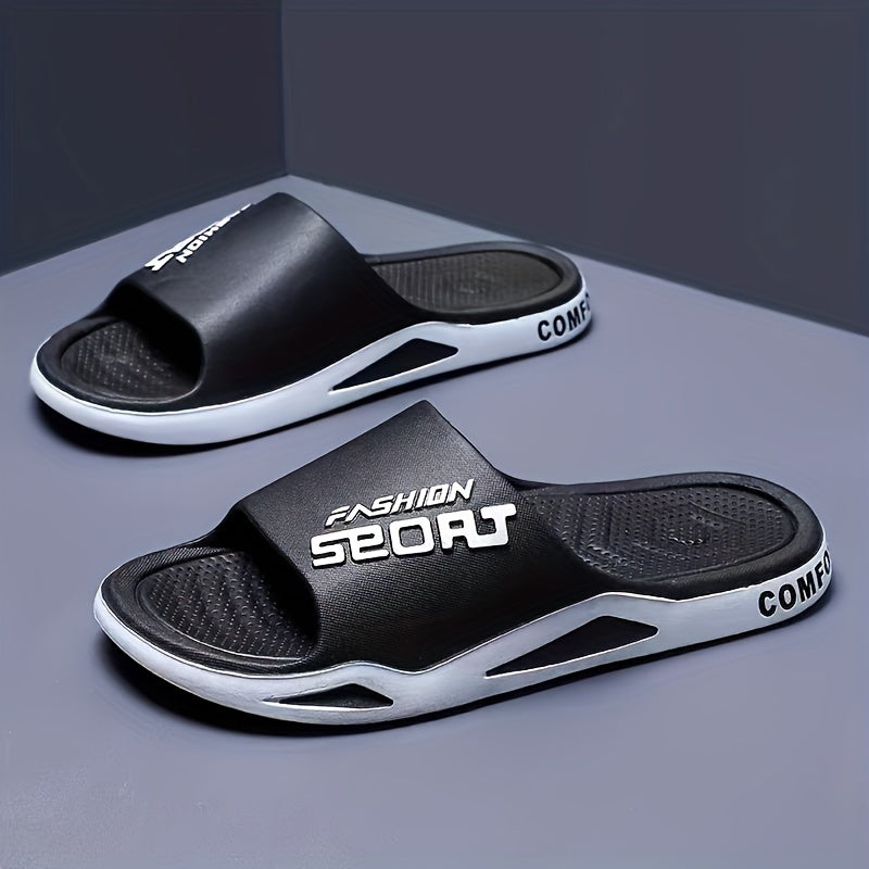 Plus-Size Minimalist Wide Fit EVA Slip-On Casual Slippers