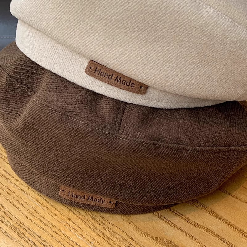 Unisex Lightweight Embroidered Beret Hat for Fall Winter