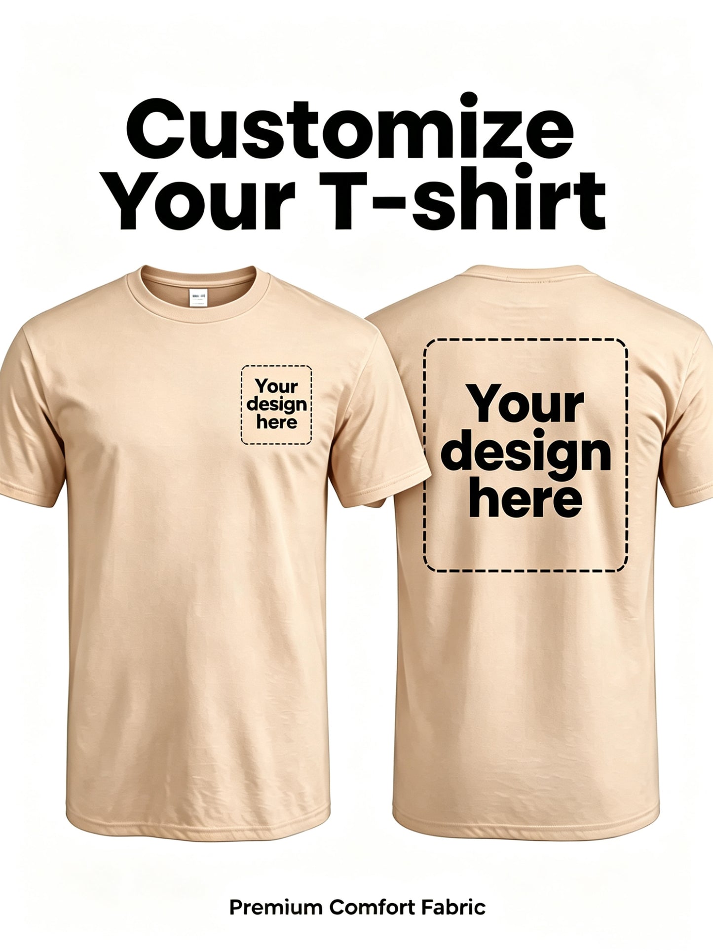 Men's Custom Polyester Crew Neck T-Shirt - Casual Summer Wear