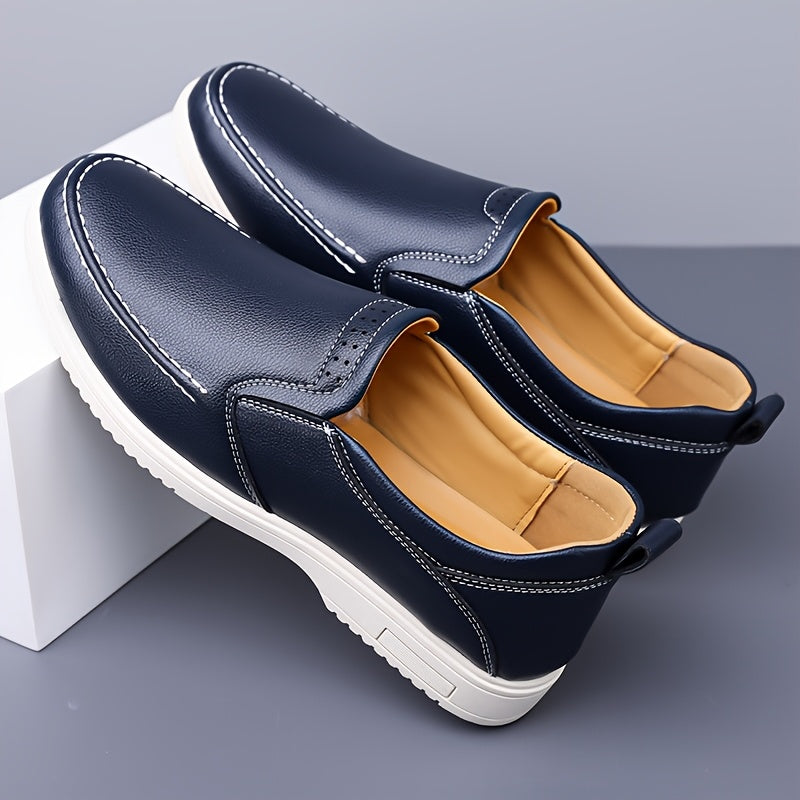 Men's All-Season Casual Flat Shoes - Slip-On Oxford & Derby Style