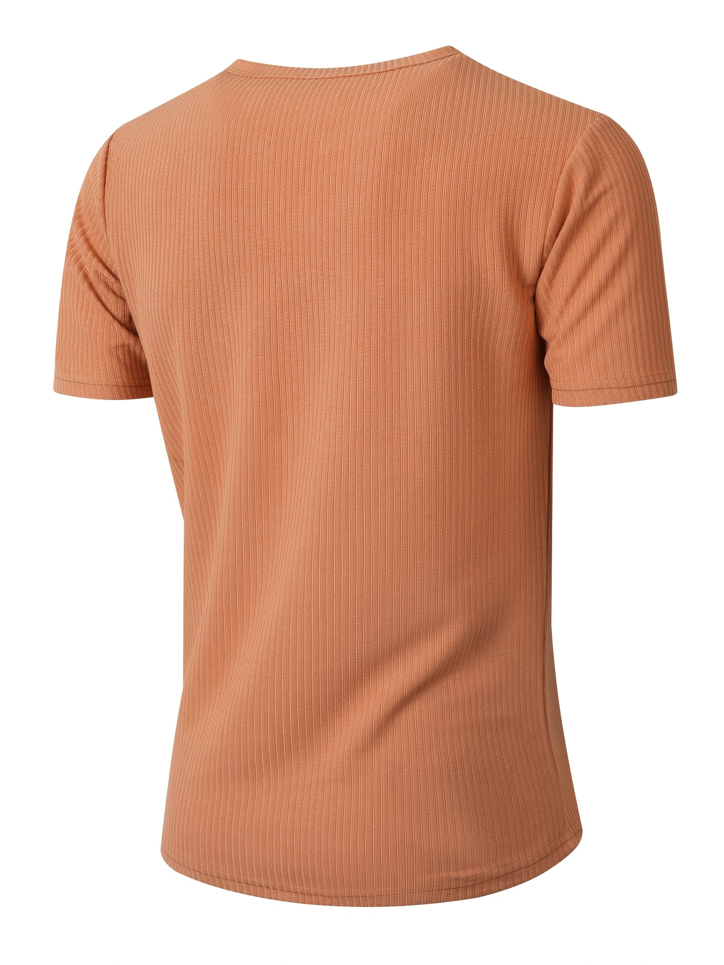 Men's Slim V-Neck Casual Short Sleeve T-Shirt for Summer