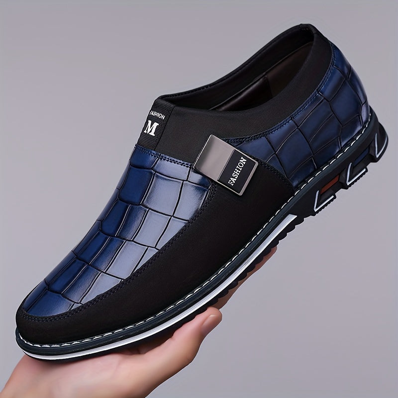 Men's Casual Slip-On Business Loafers with Anti-Slip Sole