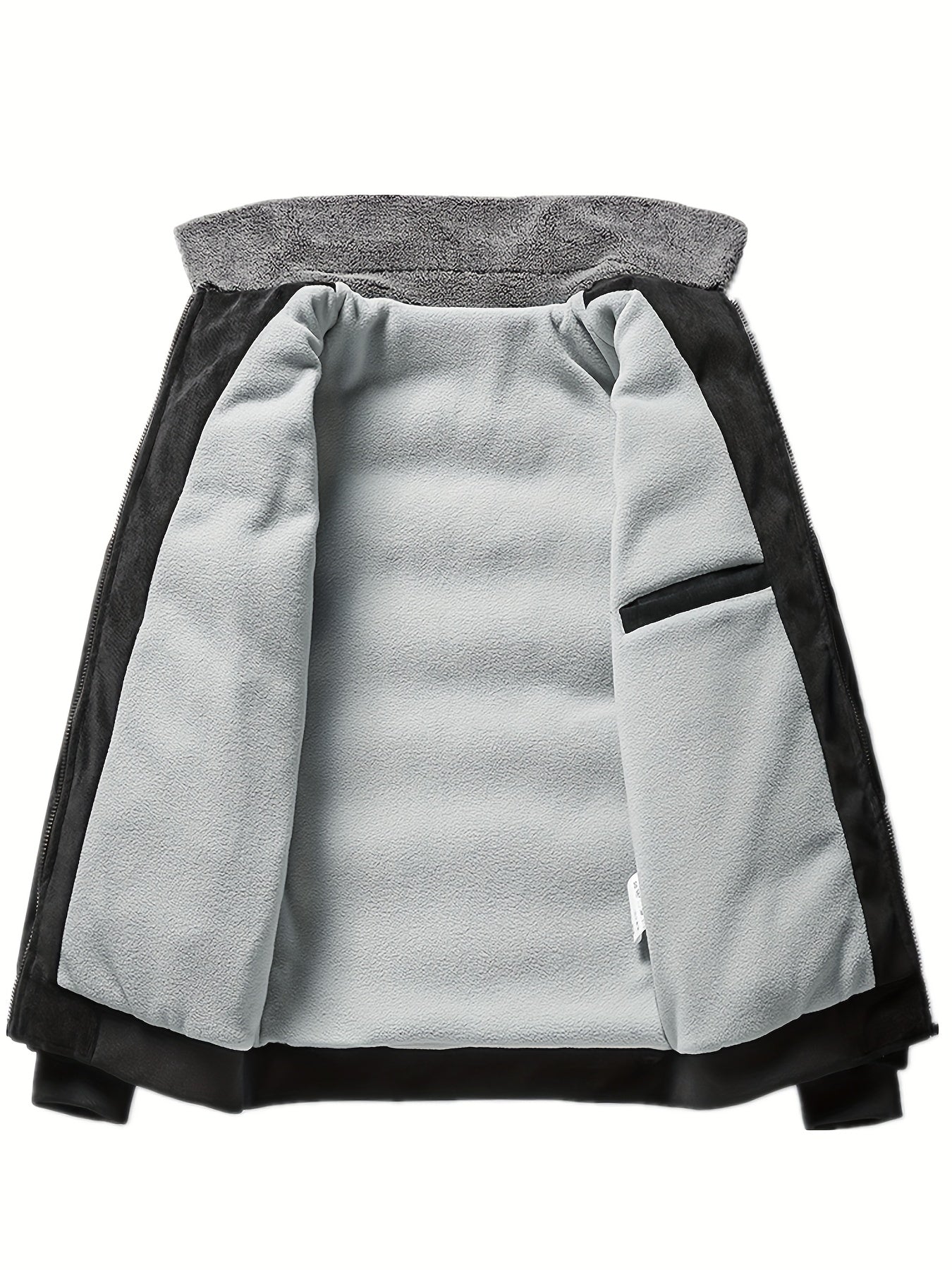 Men'S Heavyweight Winter Coat - Thick Insulated Jacket with Zipper Closure, Formal & Casual Outerwear for Cold Weather, Travel, Everyday - Black/Tan, Polyester Lining, Non-Stretch Fabric, Travel Clothing, Classic Design, Dura