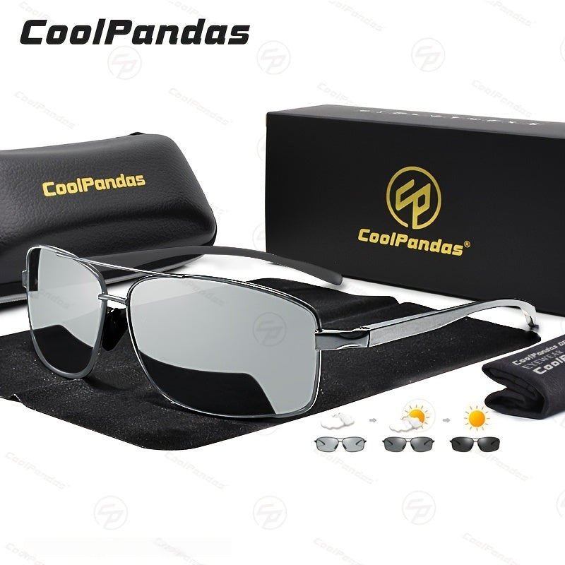 Coolpandas ապրանքանիշի լավագույն ֆոտոքրոմիկ ակնոցներ տղամարդկանց և կանանց համար, բևեռացված քամելեոնային ակնոցներ բացօթյա սպորտաձևերի, ձկնորսության, վարորդական ակնոցներ՝ հակաշողացող հատկություններով։