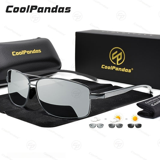Coolpandas ապրանքանիշի լավագույն ֆոտոքրոմիկ ակնոցներ տղամարդկանց և կանանց համար, բևեռացված քամելեոնային ակնոցներ բացօթյա սպորտաձևերի, ձկնորսության, վարորդական ակնոցներ՝ հակաշողացող հատկություններով։