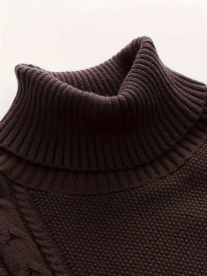 2024 New Cross-Border Men'S Plaid Knit Pullover Sweater (Men'S Warm Top)