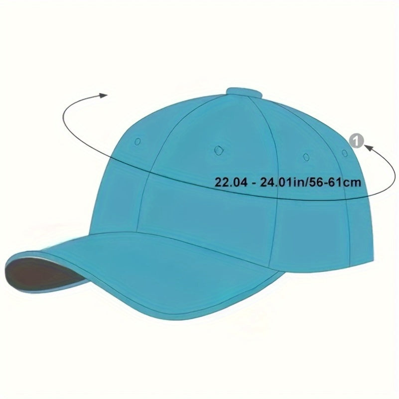 Men's Casual Baseball Cap with Mexican Alphabet Embroidery