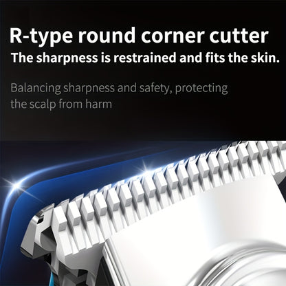 Electric Hair Clipper for Home Use, Electric Razor, Carving Trimmer, Bald Head Tool, Electric Shaver for Adults, Includes Four Combs, USB Rechargeable, Perfect Haircutting Tool